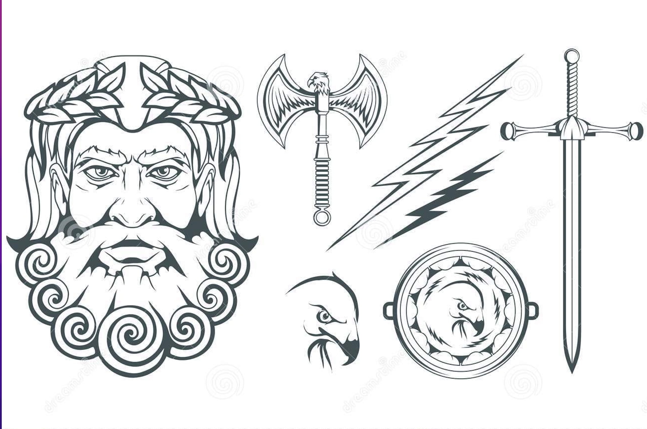 Symbols of Zeus